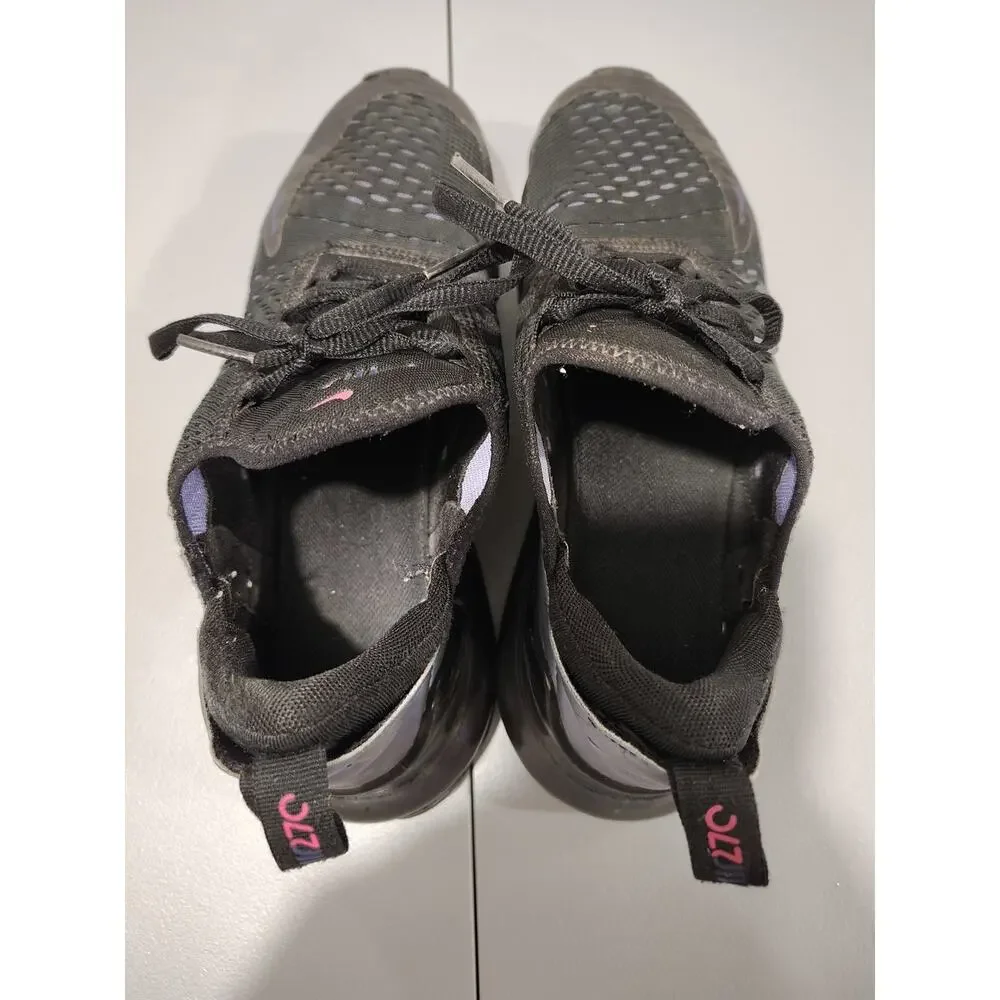 NIKE AIR MAX Black / Blue 270 Unisex Sixe 6 1/2 - Preowned